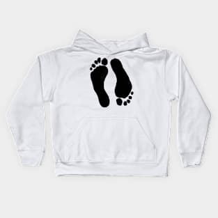 Barefoot Barefeet to save the planet Kids Hoodie